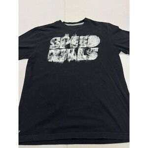 Nike Dri Fit Mens T Shirt Black Speed Kills Graphic Athletic T-Shirt Size Medium